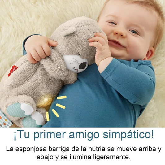 🦦 Peluche Interactivo Movimiento, Luz y Música 32 cm